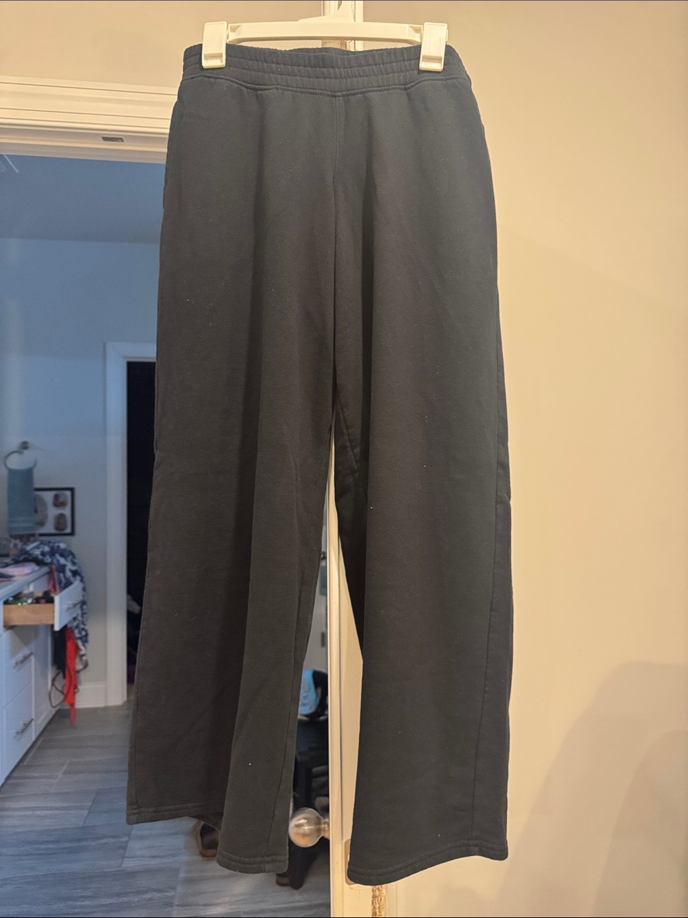 Hollister Black Wide-Leg Sweatpants